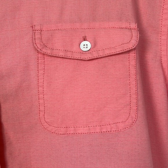 PD&C Large Coral Button Down Casual Shirt - Picture 3 of 14
